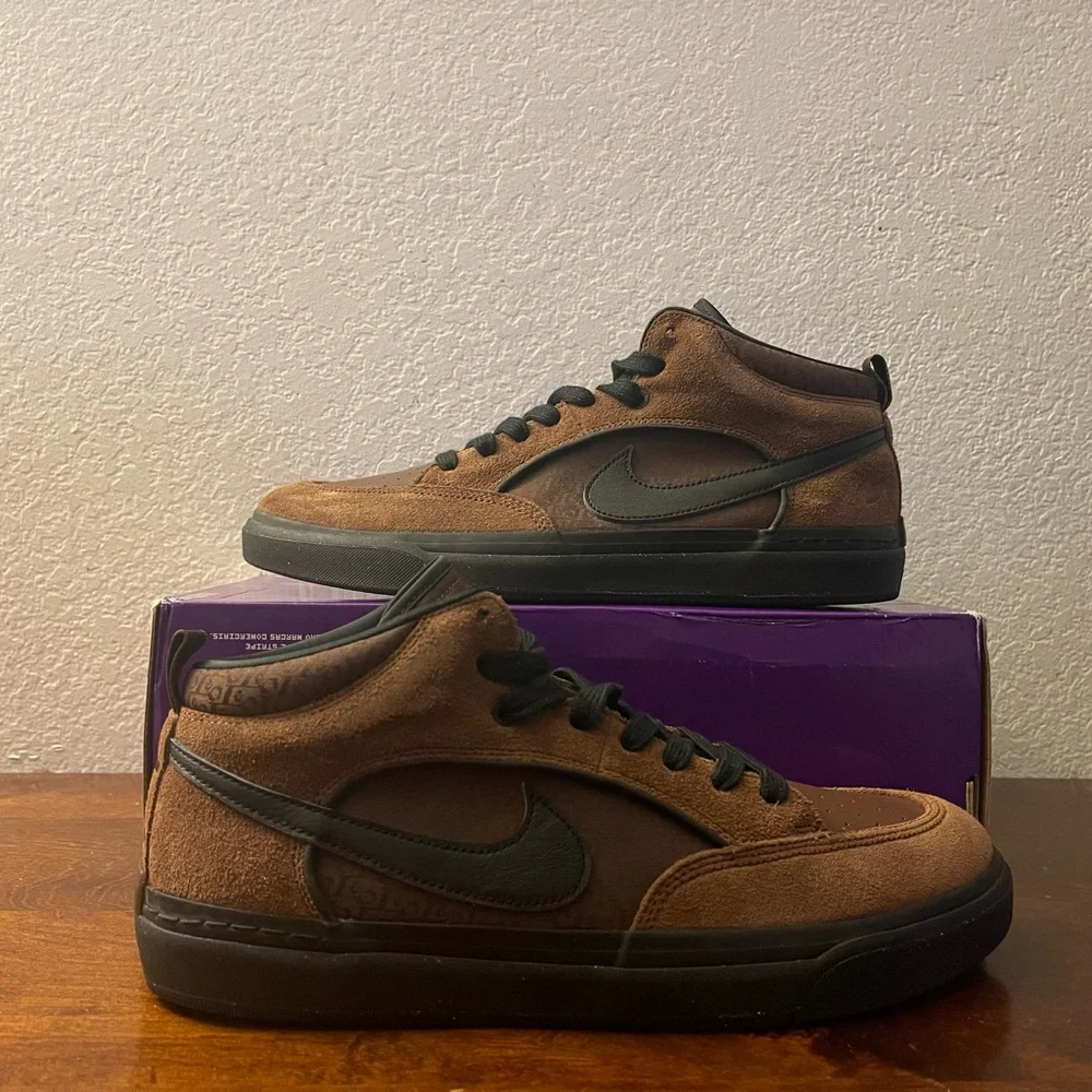 Nike SB React Leo Baker Cacao Wow Brown Black Lifestyle Shoes DX4361-200 Size 13